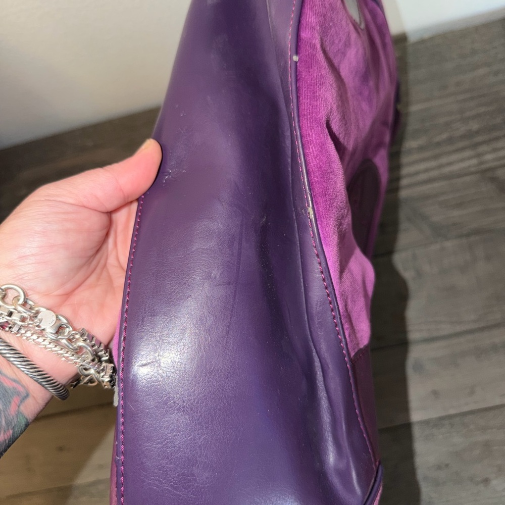 Vintage Y2K Juicy Couture Daydreamer bag in purple velvet EUC - Picture 10 of 16